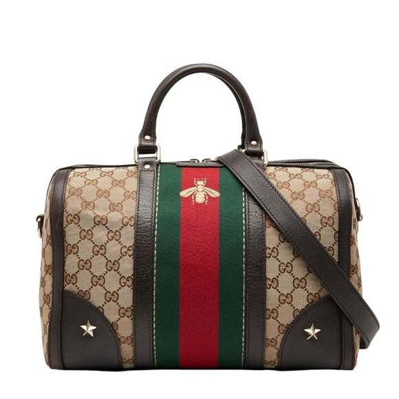 Gucci Handbags - GUCCI Authentic Brown Leather Shoulder Bag